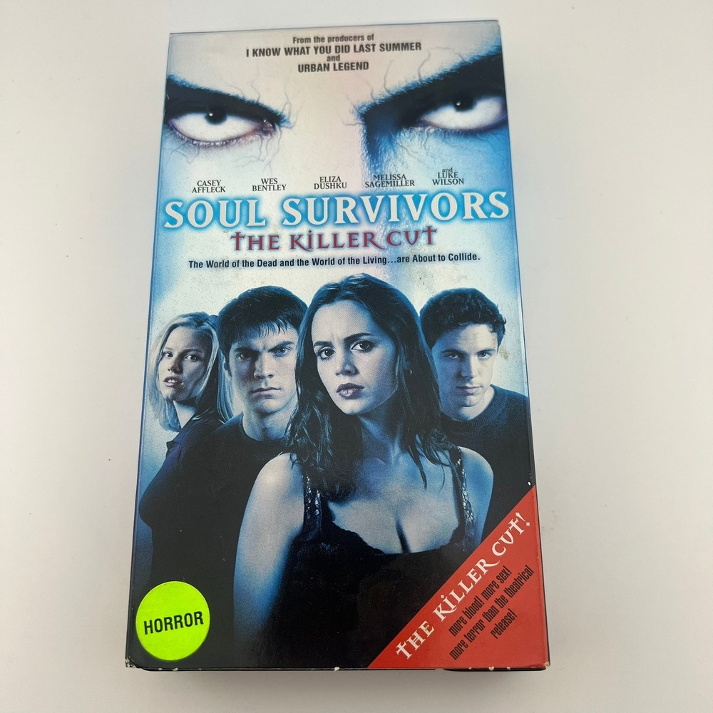 Soul Survivors The Killer Cut VHS 2001 Eliza Dushku Wes Bentley Casey Affleck